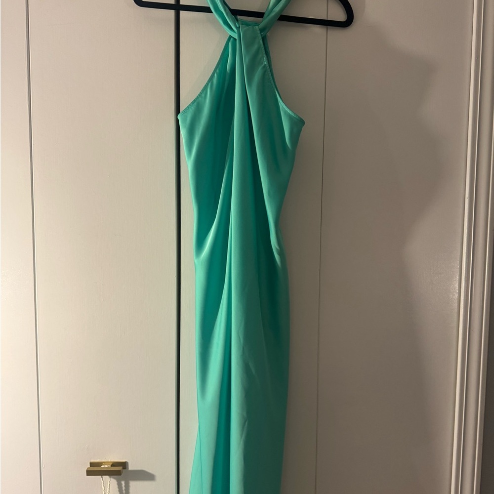 a new day Turquoise Backless Dress